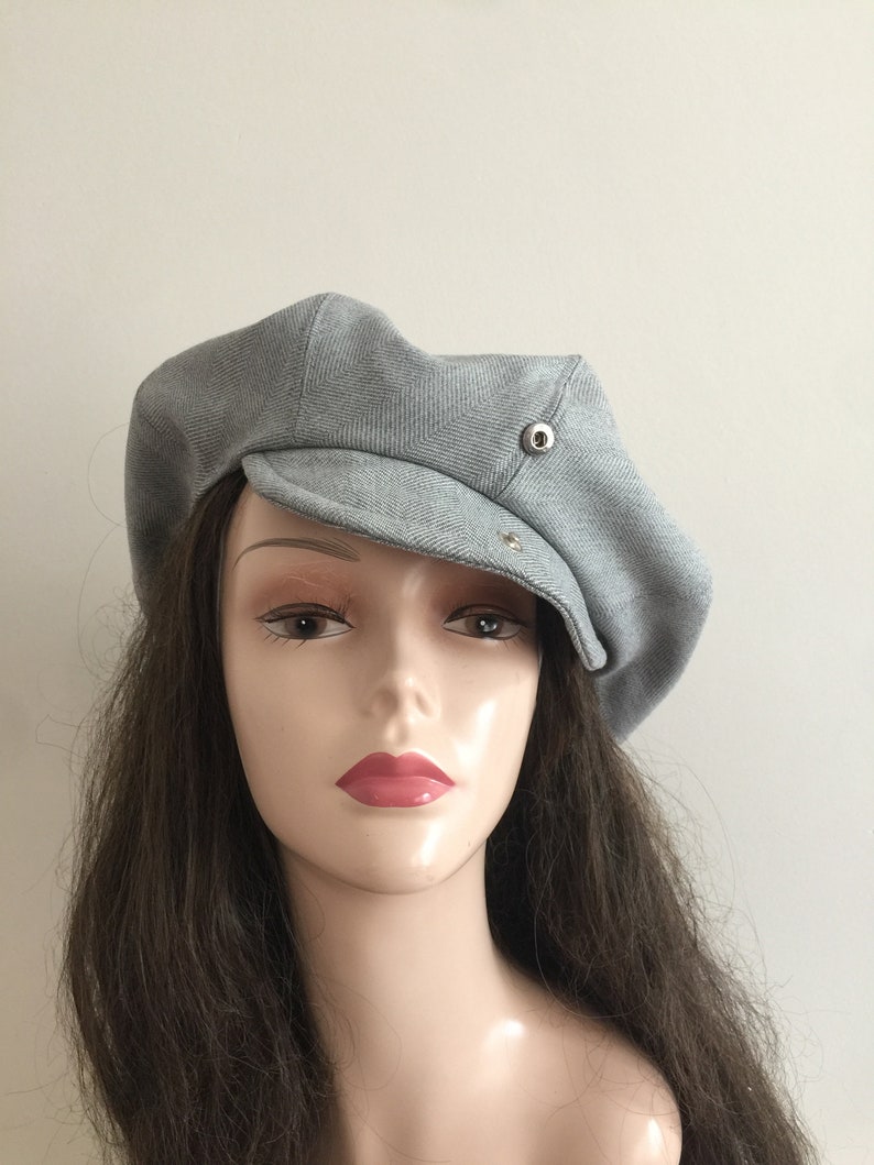 Grey Newsboy Hat Slouchy Beanie Beret Summer Newsboy Cap | Etsy