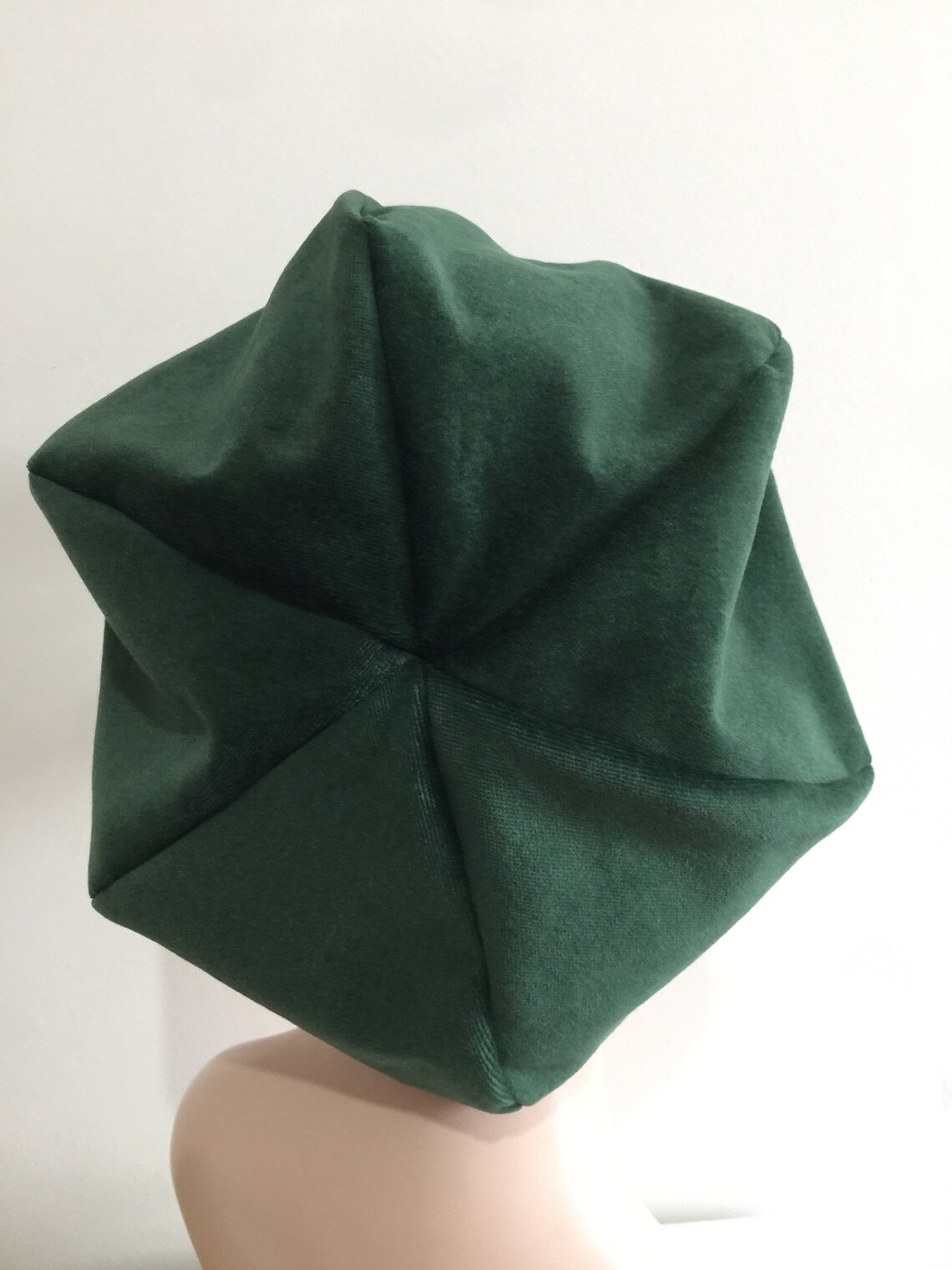 Green Winter Women's Hat Newsboy Cap Full Head Covering Etsy