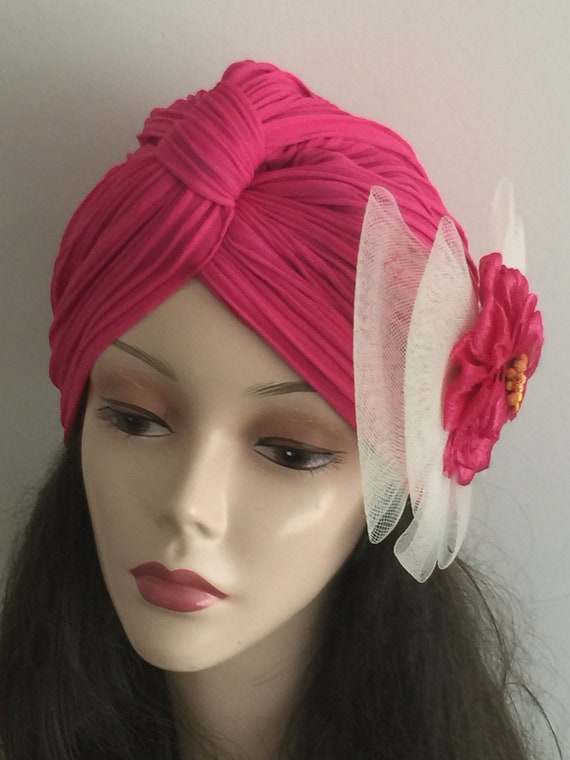 Chapeau turban pour femme, foulard rose poudré, couvre-chef de chimio,  foulard pour femme -  France