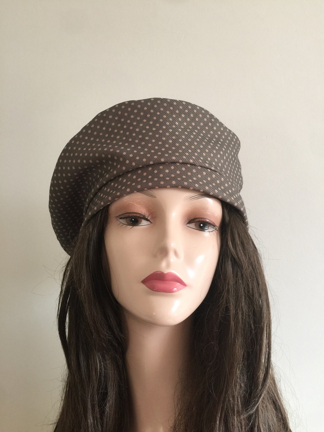 Summer Beret Hat Summer Spring Beanie Polka Dot Couture - Etsy
