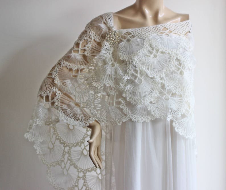ivory bridal shawl
