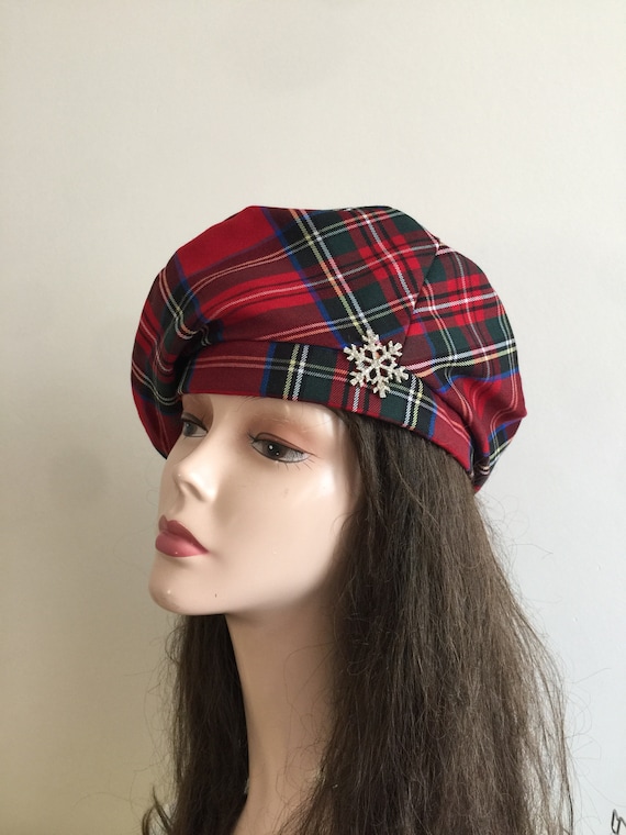 Chapeau huilé écossais femme