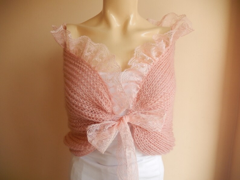 pink wedding wrap