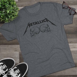 Band Metallica Unisex T-Shirt, Rockmusik-Liebhaber-Geschenk, Grafik-Shirt, Konzert-T-Shirt, Heavy Metal Fan Top, Musikfestival-Bekleidung