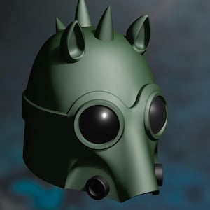 Mandalorian Rodian Helmet STL | Star Wars Inspired 3D Print File | Alien Mando Cosplay Helmet | Digital Download Sci-Fi Armor