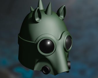 Rodian Mandalorian Helm STL | Star Wars 3D Druckdatei (Digitaler Download)