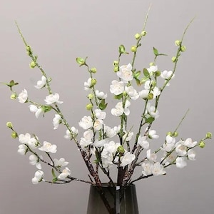 Tall Pink Silk Cherry Blossom Stem: Elegant Wedding Home Decor