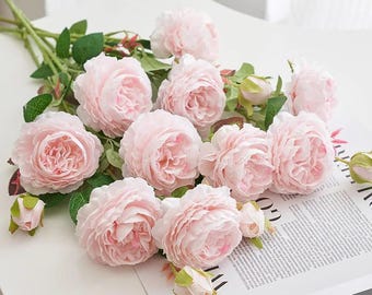 Real Touch Rose For Bridal Bouquet, Realistic Wedding Decor, Silk Flower For Floral Craft, Home Decor Gift for Her, DYI Floral Bouquet
