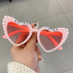 Bride To Be Heart Sunglasses: Bachelorette Party Accessory