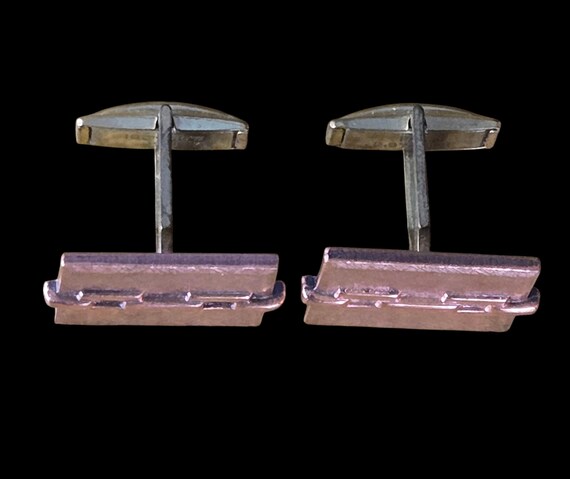 Vintage Copper Cufflinks - image 5
