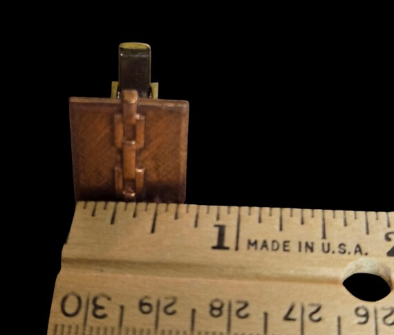 Vintage Copper Cufflinks - image 2