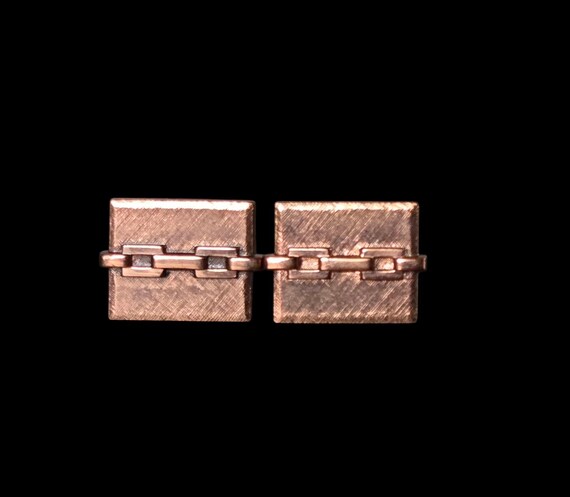 Vintage Copper Cufflinks - image 1