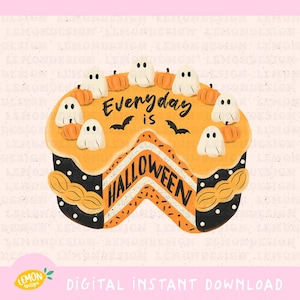 Retro Halloween Clipart Bundle: Spooky PNG Graphics (Digital Download)