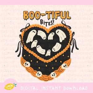 Pacote de clipart de comida de Halloween: gráficos PNG retrô assustadores (download digital)