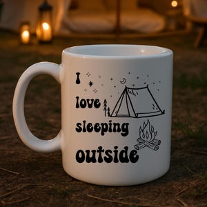 Taza térmica para acampar: Vanlife Coffee, diseño de tienda de campaña
