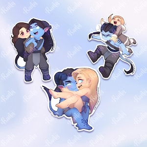Ice Planet Barbarians Chibi Couples Stickers Set 1  | Officially Licensed Merchandise