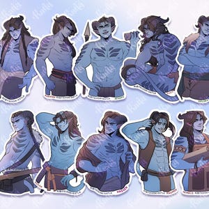 Ice Planet Barbarian Sa-Khui Stickers - Group 1 | Officially Licensed Merchandise