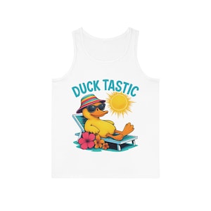 Duck Tastic Tank Top, Quacktastic Sleeveless Shirt, Funny Duck Tank, Relaxing Duck Tee, Unisex Duck Top