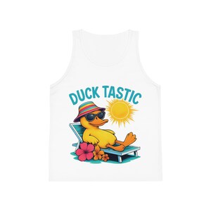 Duck Tastic Kid&#39;s Tank Top - Fun and Playful Sleeveless Shirt for Children, Duck Lover Gift, Animal Theme Clothing, Summer Wear, Cute