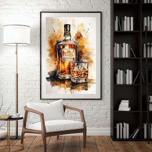 Vintage Retro Whiskey Bottle – Classic Antique Style Decanter for Home Bar Decor