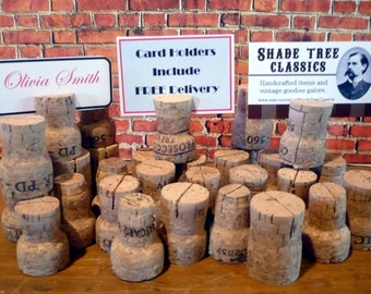 Place Card Holders-Set of 12 Champagne Corks-FREE SHIPPING