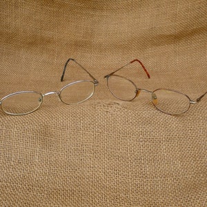 2 Pair Uni-Sex Eye Glasses - For Costume and Other Non Medical Uses