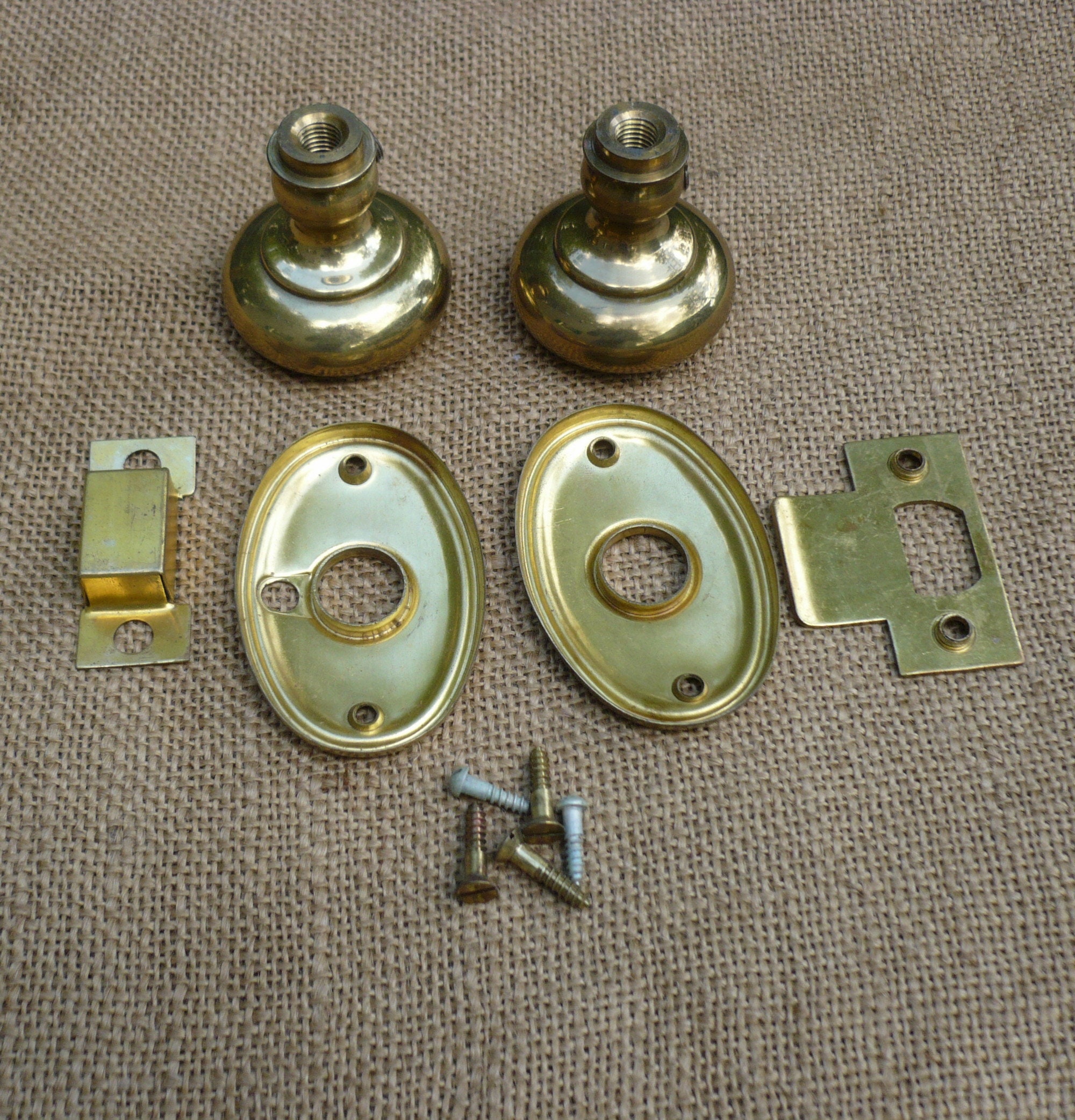 Vintage Door Lock SetYALE Lock PartsBrass Lock Set Etsy