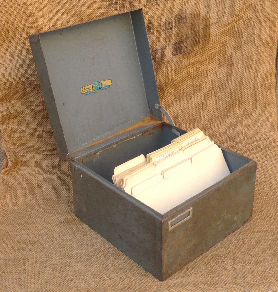 Vintage File Boxlarge Steelmaster File Etsy
