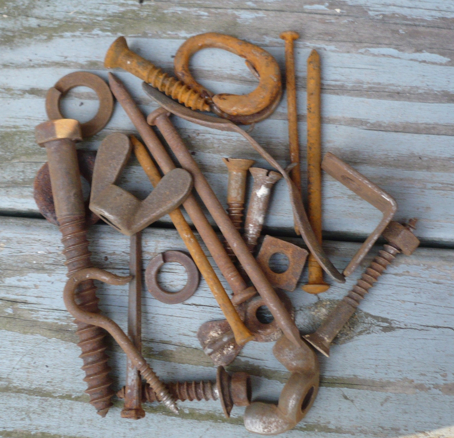 Rusty HardwarePrimitive HardwareRusted Steel8 Ounce Lots Etsy