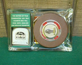 NOS Evans Tape Measure and Ashtray 1950s Store Promotion