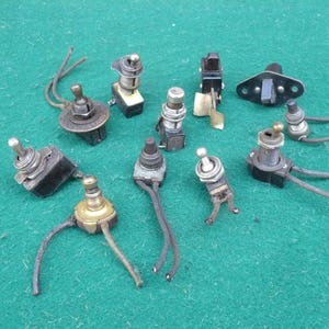 11 Vintage Electrical Switches-Not Working