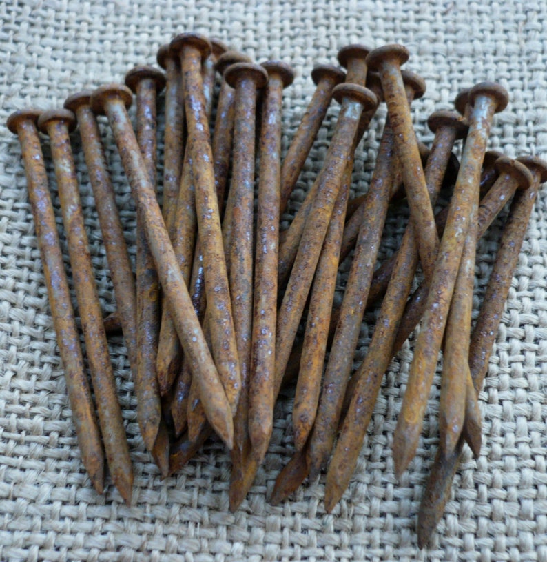 RUSTY NAILSGroup of 25Primitive Hardware8d Nails Etsy