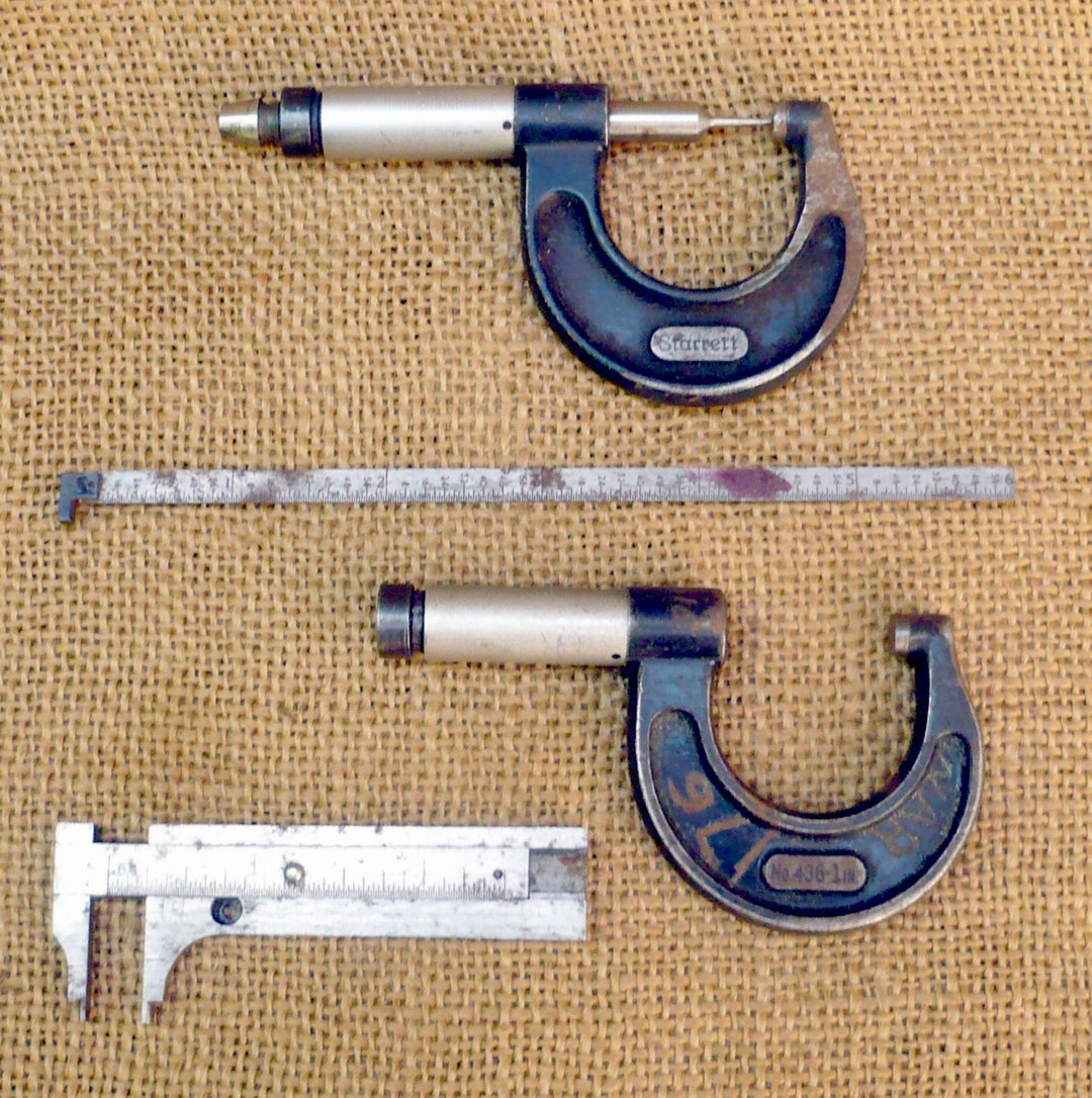 Vintage Machinist Measuring Toolsfor PARTSREPAIRREPURPOSING Etsy