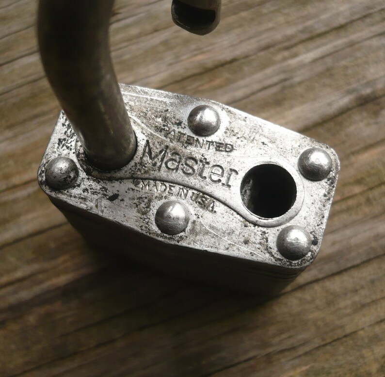 Vintage Master No. 3 Padlock w/ Master Lock KeyOld Etsy