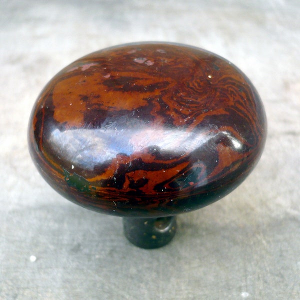 Antique Brown Swirled Ceramic Door Knob