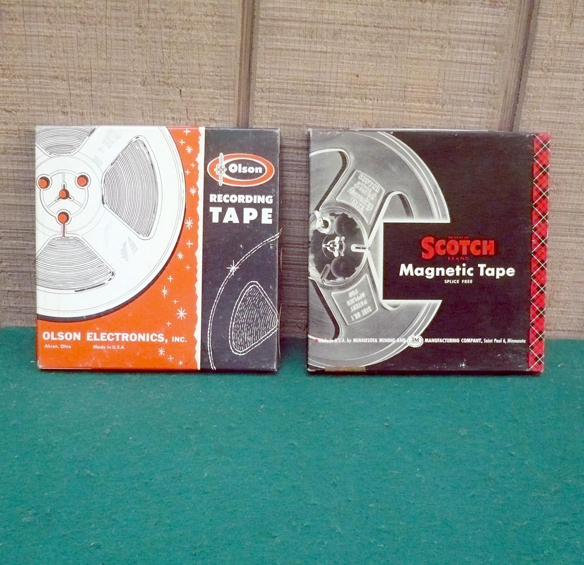 2 Vintage Audio Recording Tapes-7 Inch Reels-Untested