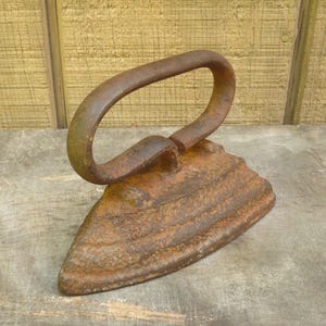 Antique Cast Iron Sad Iron-HEAVY
