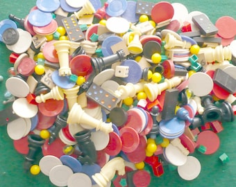 Vintage Board Game Pieces-OVER 350
