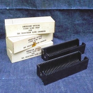 FIVE 35mm Slide Tray-American Optical