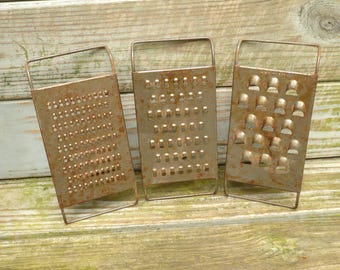 3 Vintage Graters-ALL For One Price