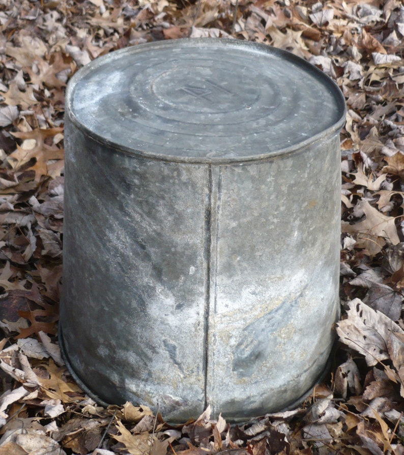 Vintage Maple Sap Bucketgalvanized Syrup Pail Etsy