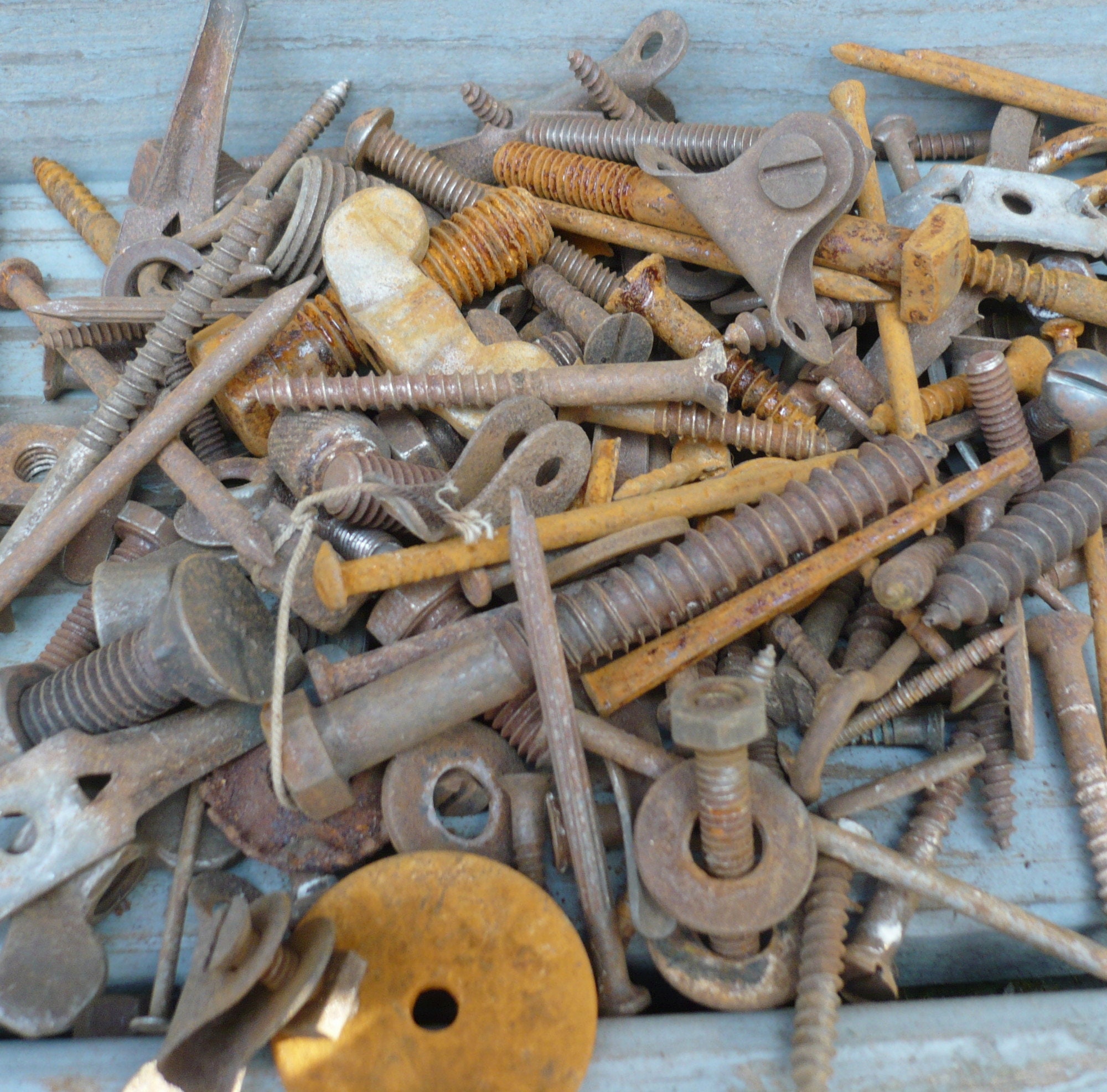 Rusty HardwarePrimitive HardwareRusted Steel8 Ounce Lots Etsy