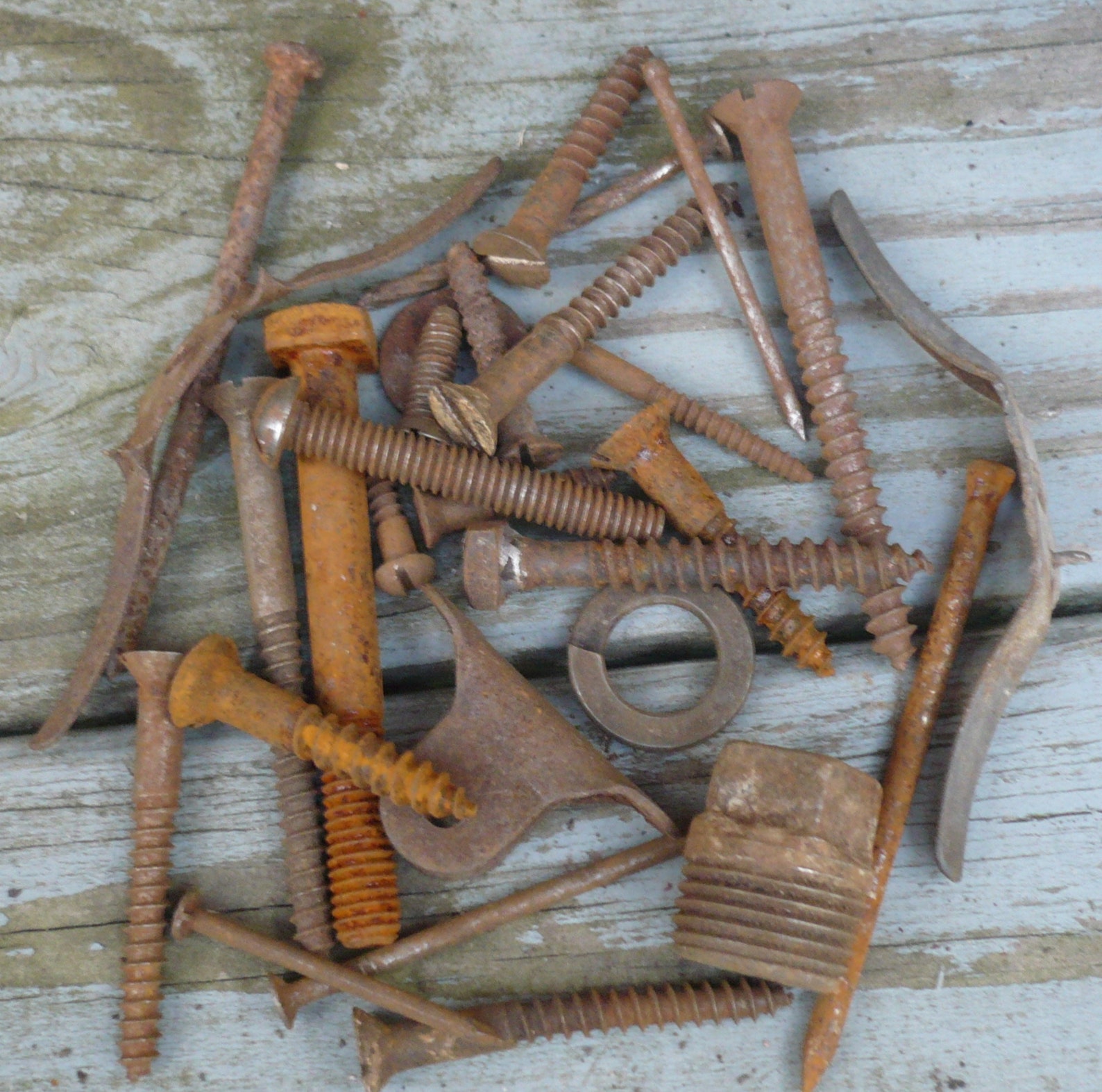 Rusty HardwarePrimitive HardwareRusted Steel8 Ounce Lots Etsy