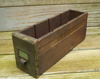 Antique Hardware Store Drawer