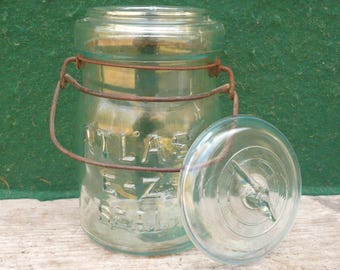 Vintage ATLAS E-Z SEAL Canning Jar-Pint
