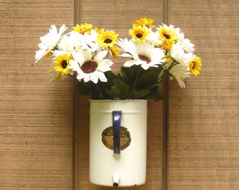 Vintage Enamelware Pitcher-Irrigator Pitcher