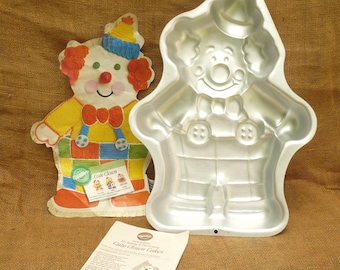 WILTON 1993 Clown Cake Pan with Insert and Instructions