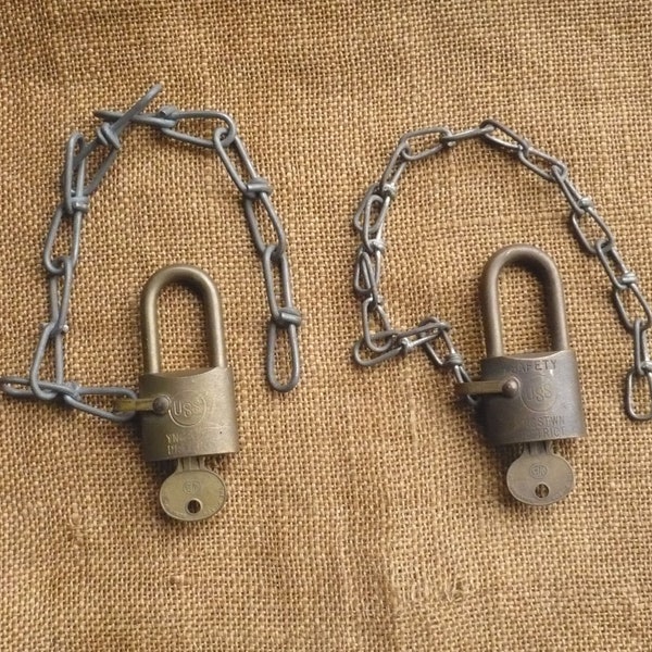 Vintage Factory Padlocks-US Steel