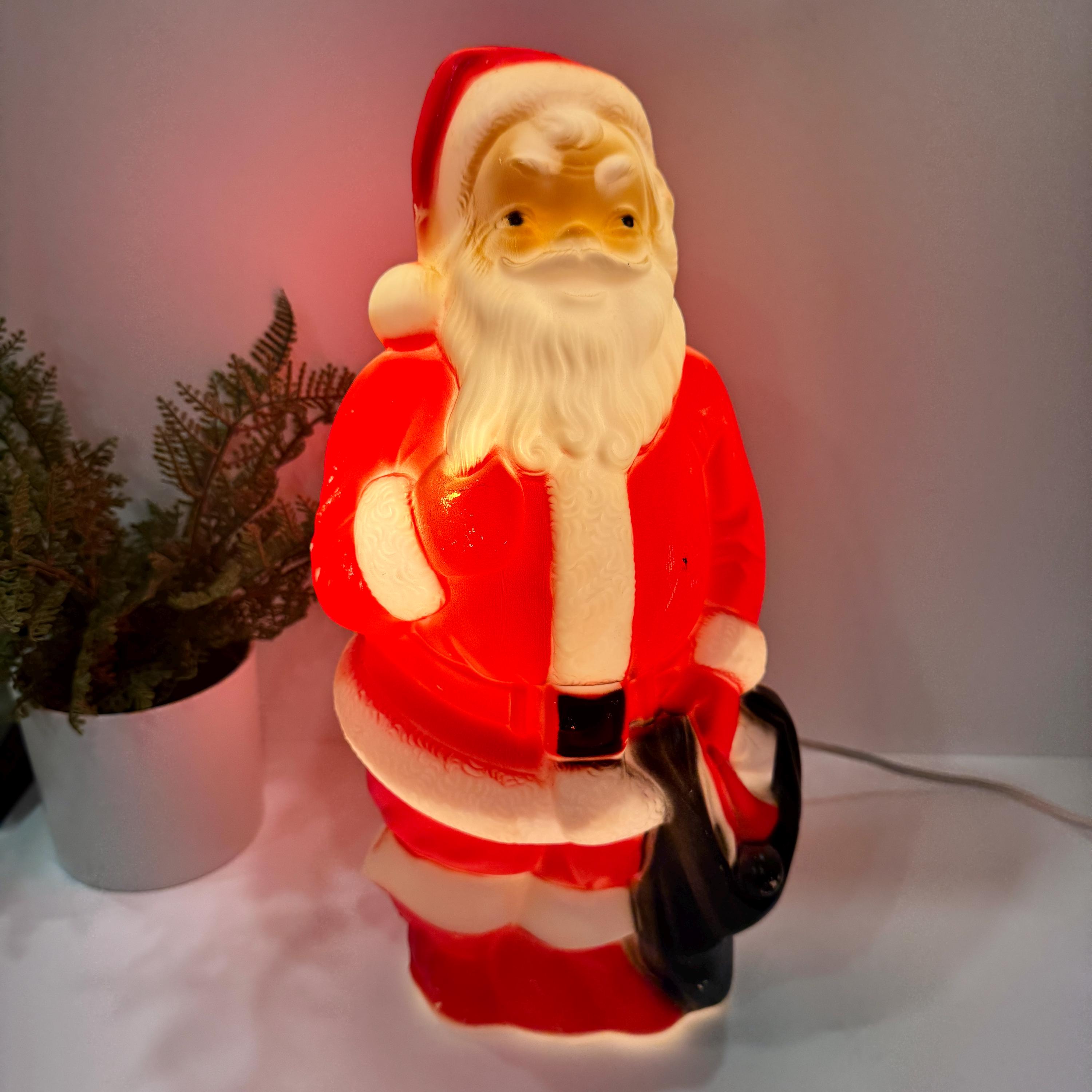 Santa Claus ランプ Xmas ライト christmas 置物 レア 楽天市場】LEDランタンデコ サンタ 【送料無料】LED ライト