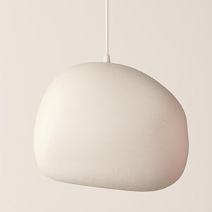 Wabi Sabi Pendant Light | Organic Sculptural Ceiling Lamp | Japandi Minimalist Lighting | Handmade Natural Textured Light Fixture